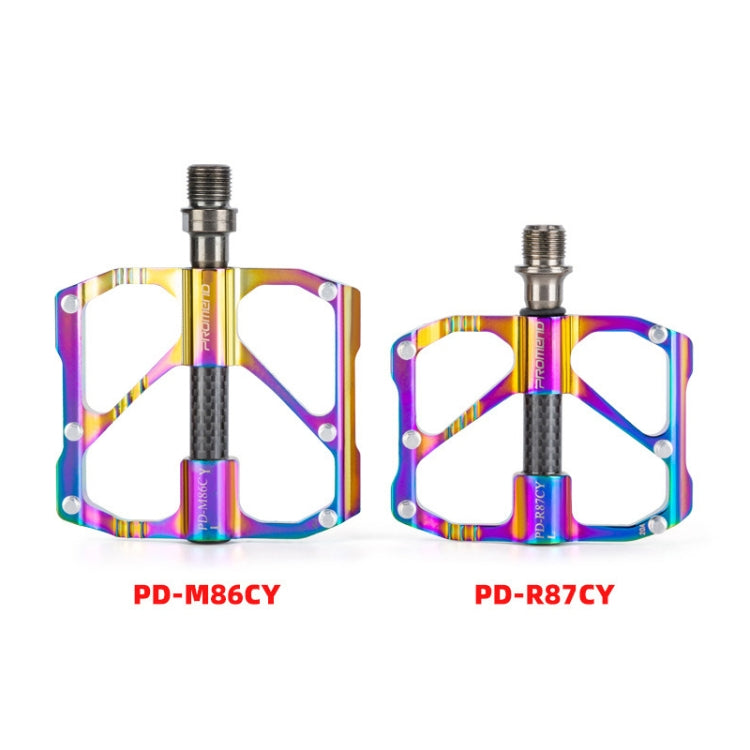 1 Pair PROMEND Three Peilin Bearing Aluminum Alloy CNC Bicycle Colorful Pedal