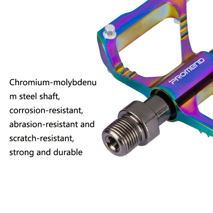 1 Pair PROMEND Three Peilin Bearing Aluminum Alloy CNC Bicycle Colorful Pedal