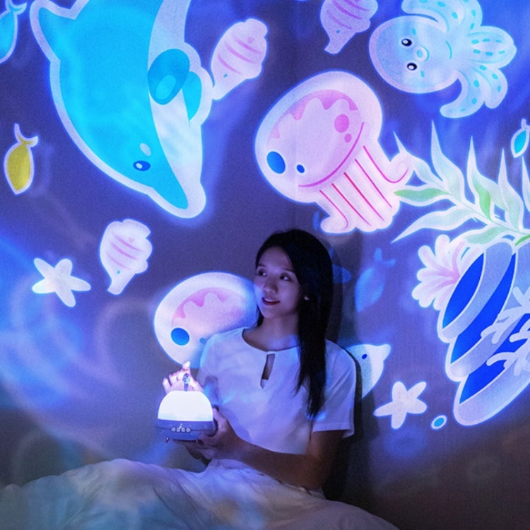 Doll Projection Night Light USB Charging Starry Sky Ocean Music Box, Spec: My Store