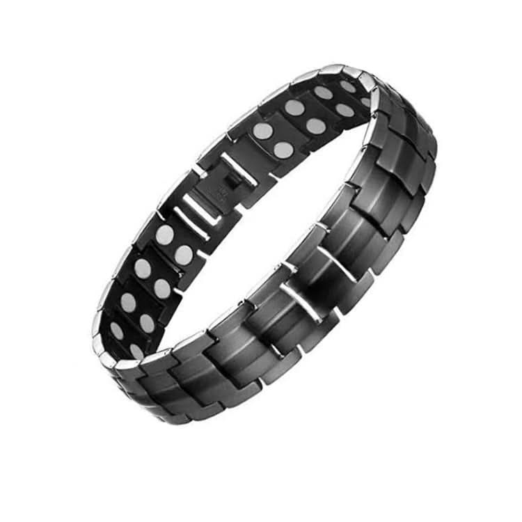 Double Row Magnet Magnetic Therapy Bracelet For Men, Colour: Bronze Full Magnet Reluova