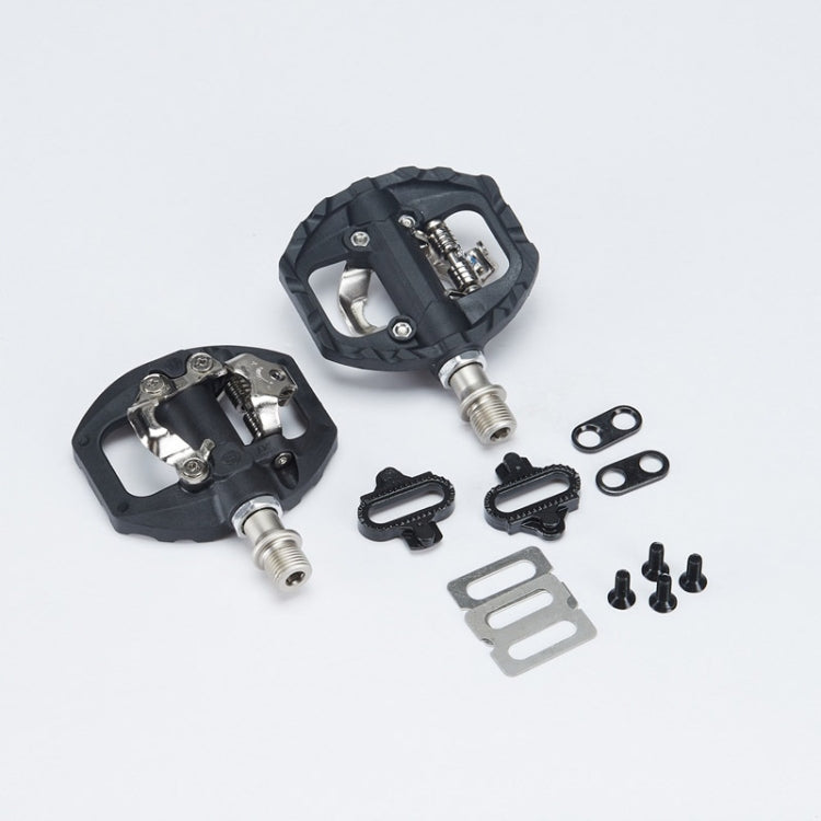 Bicycle Self-Locking Pedals Mountain Bike Locks Flat Pedals Dual-Purpose SPD Lock Pedals Reluova