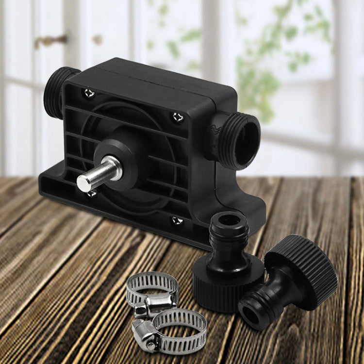 Portable Mini Water Pump Electric Drill Driven High Flow Oil Pump, Standard With Two Connectors