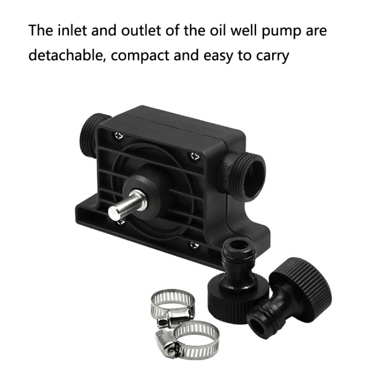 Portable Mini Water Pump Electric Drill Driven High Flow Oil Pump, Standard With Two Connectors