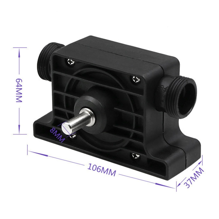 Portable Mini Water Pump Electric Drill Driven High Flow Oil Pump, Standard With Two Connectors