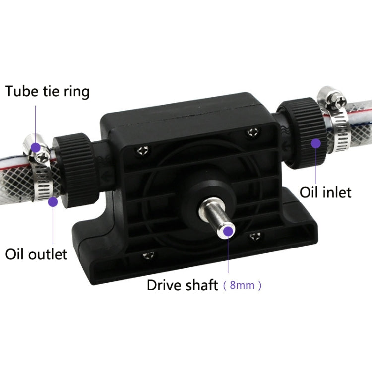 Portable Mini Water Pump Electric Drill Driven High Flow Oil Pump, Standard With Two Connectors My Store