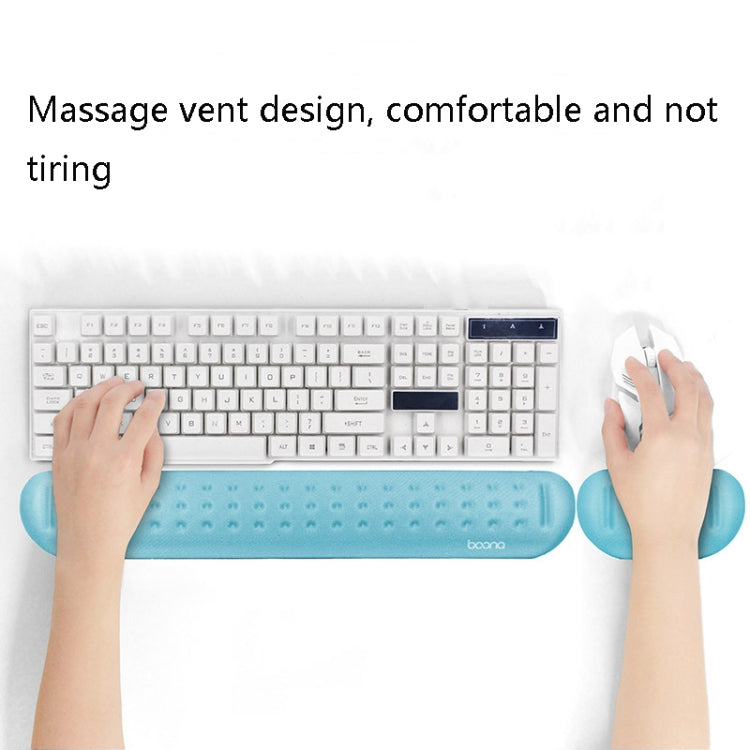 Baona Silicone Memory Cotton Wrist Pad Massage Hole Keyboard Mouse Pad, Style: