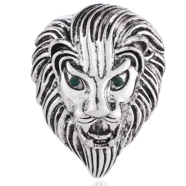 Personality Creative Lion Brooches Retro Alloy Animal Badge Coat Suit Chest Blossom Reluova