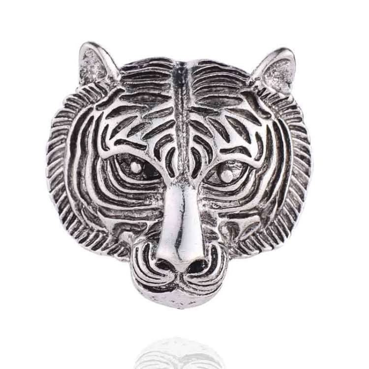 Personality Tiger Head Brooch Men Suit Pin Vintage Badge Collar Pin Reluova