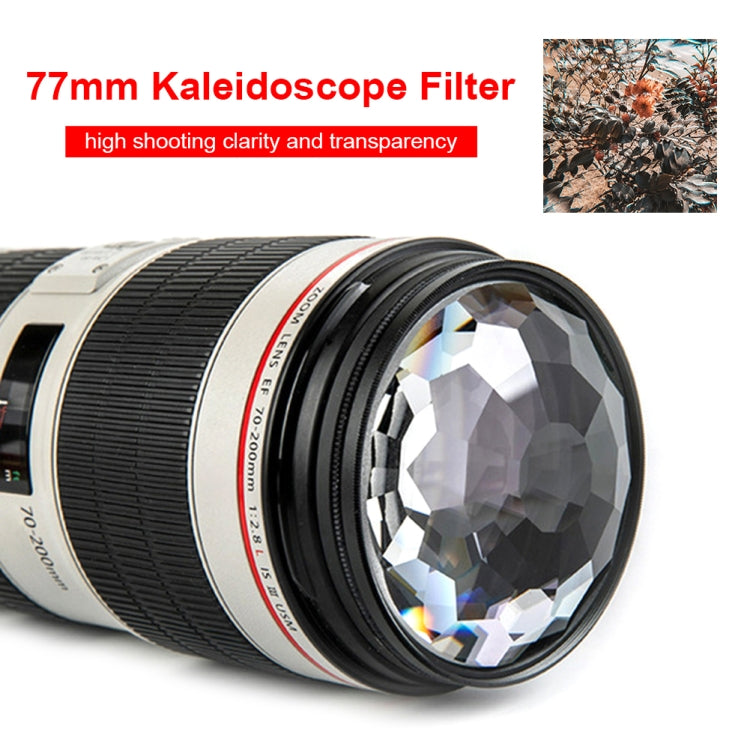 77mm Kaleidoscope Prism Foreground Blur Camera Glass Filter Lens