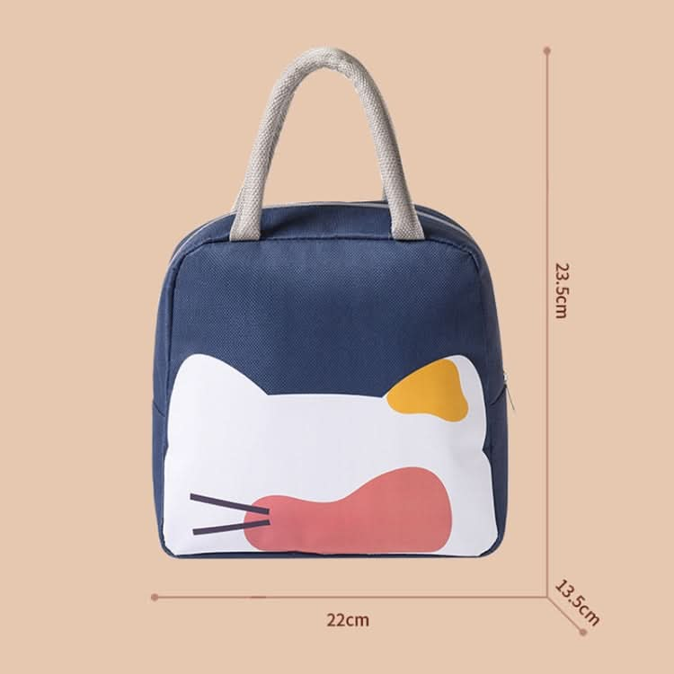 QW001 Cartoon Thick Aluminum Foil Lunch Bag Student Lunch Box Handbag Insulated Bag Reluova