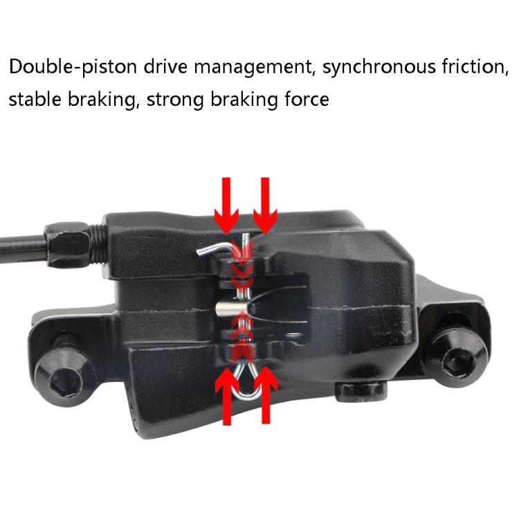 Meroca M800 Bicycle Brake Mountain Bike Universal Bilateral Brake Oil Pressure Disc Brake, Style: Reluova