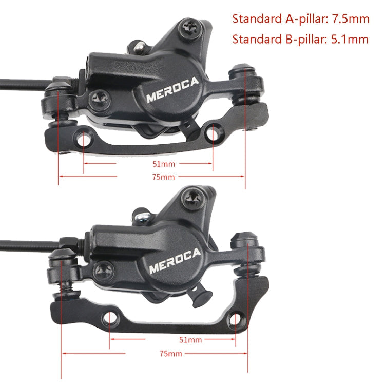 Meroca M800 Bicycle Brake Mountain Bike Universal Bilateral Brake Oil Pressure Disc Brake, Style: