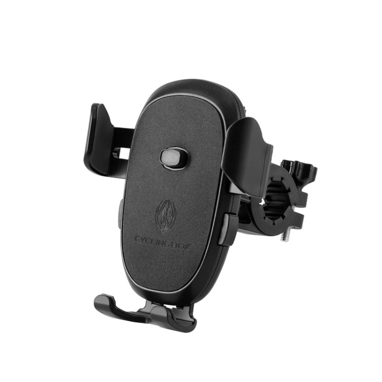 CYCLINGBOX BG-2930 Bicycle Mobile Phone Frame Plastic One-Click Lock Mobile Phone Bracket, Style: Handlebar Installation (Black£© Reluova