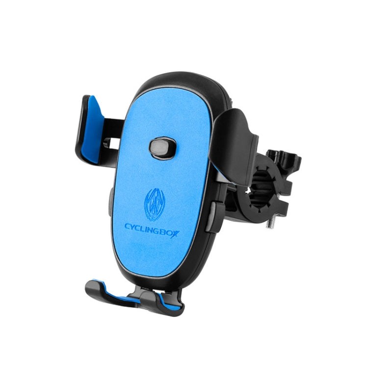 CYCLINGBOX BG-2930 Bicycle Mobile Phone Frame Plastic One-Click Lock Mobile Phone Bracket, Style: Handlebar Installation (Black£© Reluova