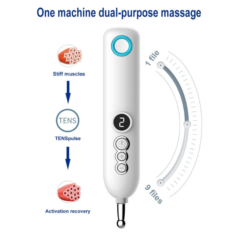 Smart  Rechargeable Meridian Pen Hot Compress Pulse Acupuncture Acupuncture Massager, Specification： Reluova