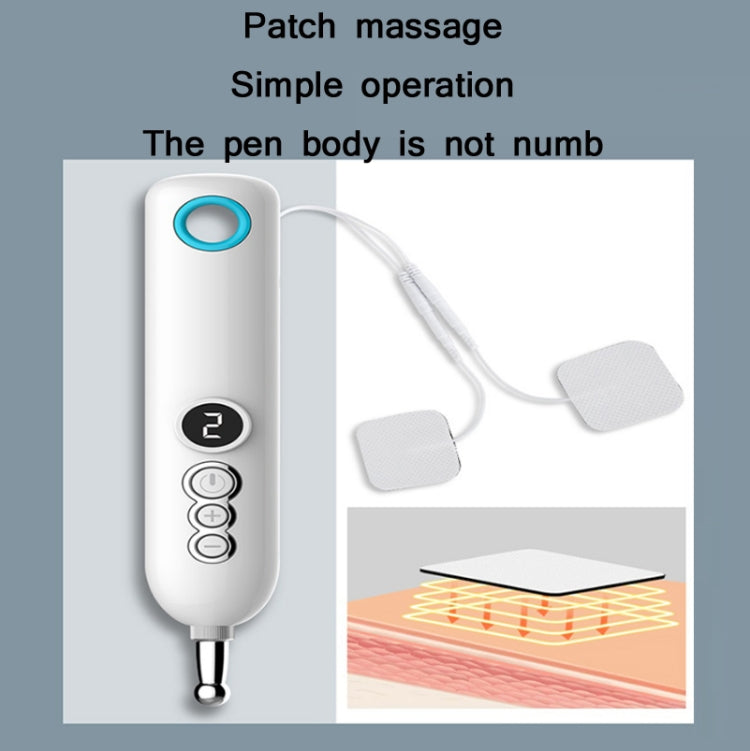 Smart  Rechargeable Meridian Pen Hot Compress Pulse Acupuncture Acupuncture Massager, Specification： Reluova