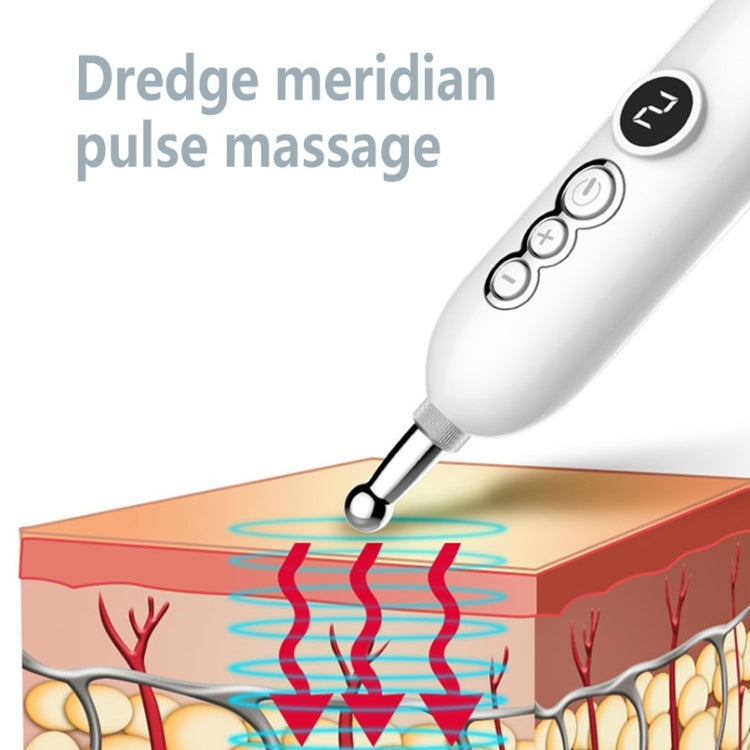 Smart  Rechargeable Meridian Pen Hot Compress Pulse Acupuncture Acupuncture Massager, Specification： Reluova