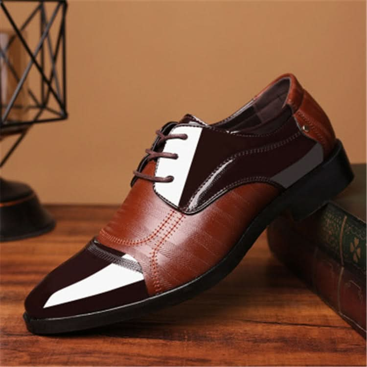 Fashion Men Leather Soft Business Casual Shoes Reluova