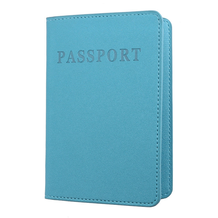 MS101 Frosted PU Multi-Card Passport Holder Travel Abroad Passport Card Holder My Store