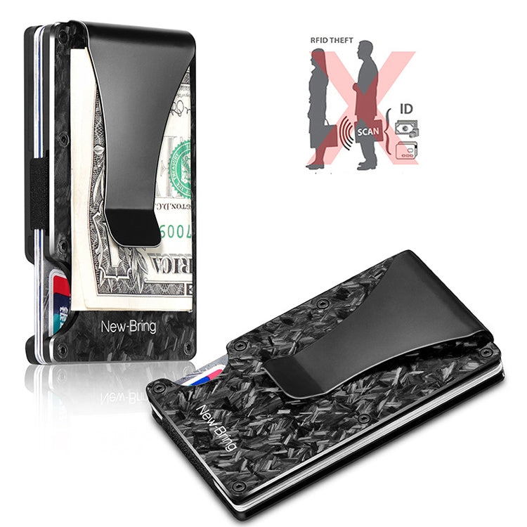 New Bring  Metal Card Holder Men Ultra-Thin Anti-Theft Compact Wallet Card Holder My Store