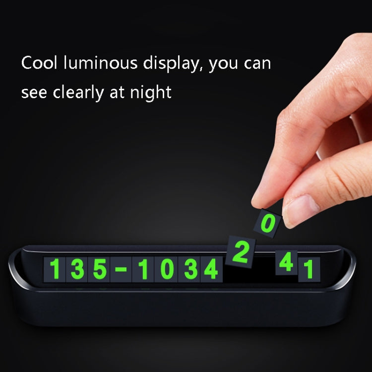 Hidden Parking Number Card Nightlight Number Button Parking Number Card, Style: ÎҵÄÉ̵ê