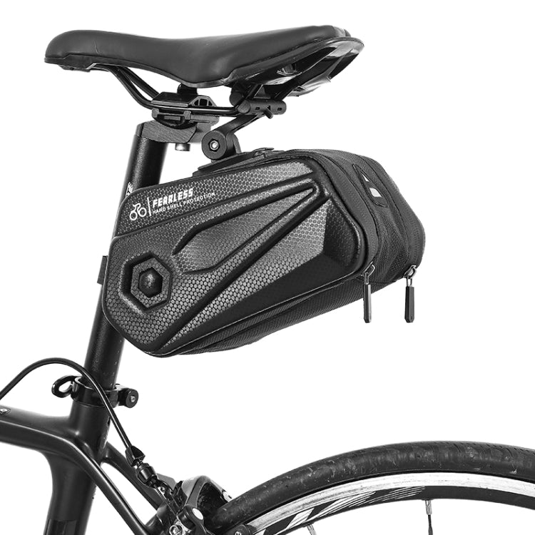 WEST BIKING Large Capacity 2.6L Bicycle Tail Bag Hard Shell Saddle Bag Adjustable Bracket Seat Cushion Tail Bag Reluova