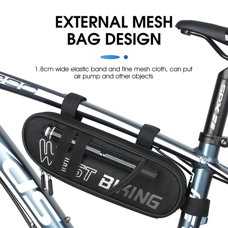 WEST BIKING Bicycle Triangle Reflective Bag Large Capacity Cycling Bag Horizontal Beam Bag Anti-Splashing Road Car Bag