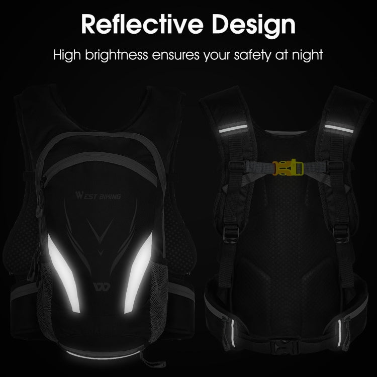 WEST BIKING YP0707271 Riding Luminous Backpack Outdoor Casual Travel Shoulder Bag