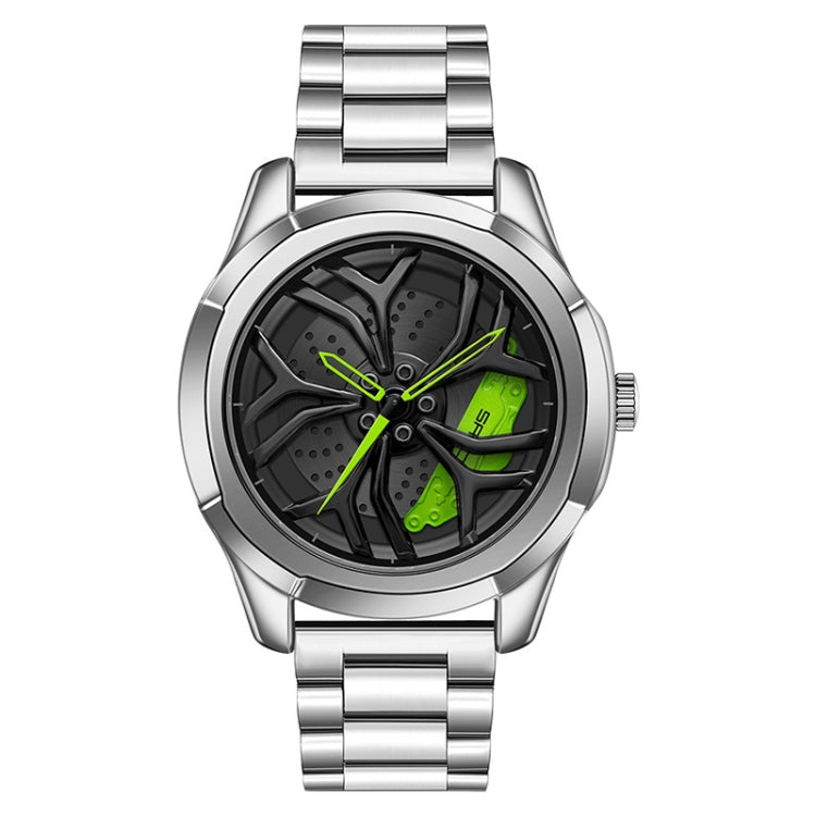 SANDA P1065 Wheel Series Casual Steel Band Quartz Watch For Men Reluova