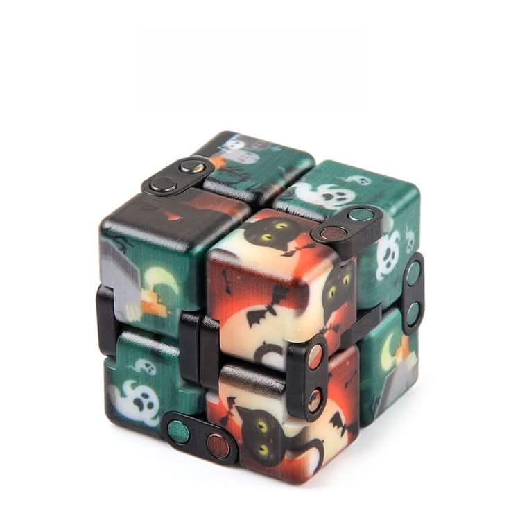 3 PCS  Infinite Magic Cube Halloween Theme Variety Flip Folding Second Order Magic Cube Finger Toy Reluova