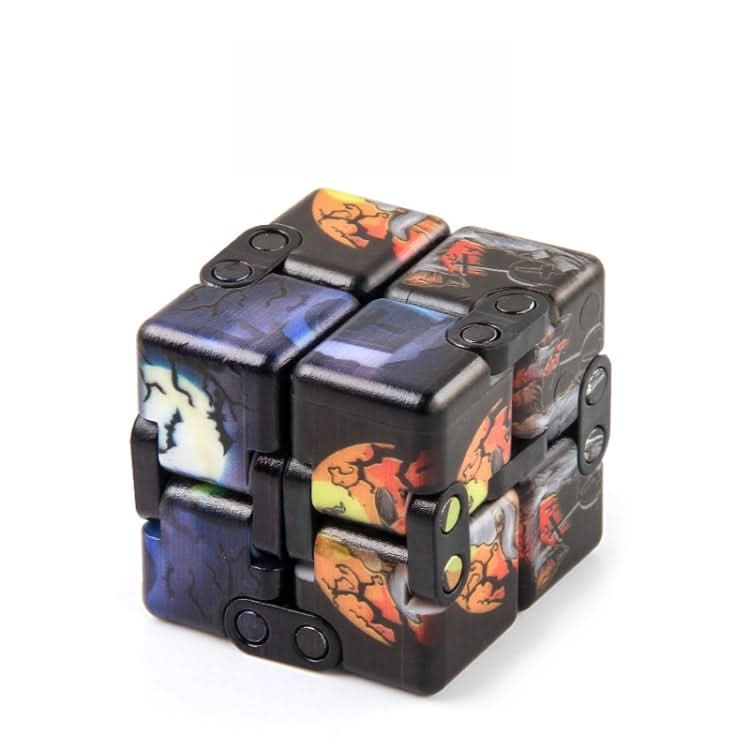 3 PCS  Infinite Magic Cube Halloween Theme Variety Flip Folding Second Order Magic Cube Finger Toy Reluova