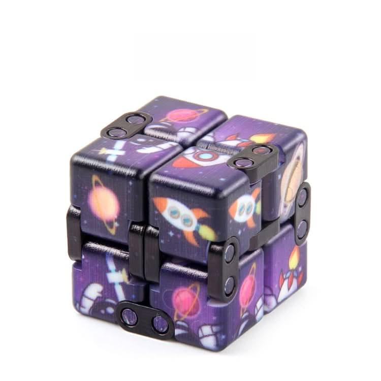 3 PCS  Infinite Magic Cube Halloween Theme Variety Flip Folding Second Order Magic Cube Finger Toy Reluova