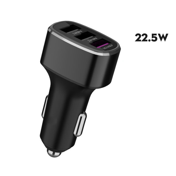 Three USB Ports Car Fast Charging Charger For Huawei/For OPPO/VIVO/OnePlus And Other Flash Charging