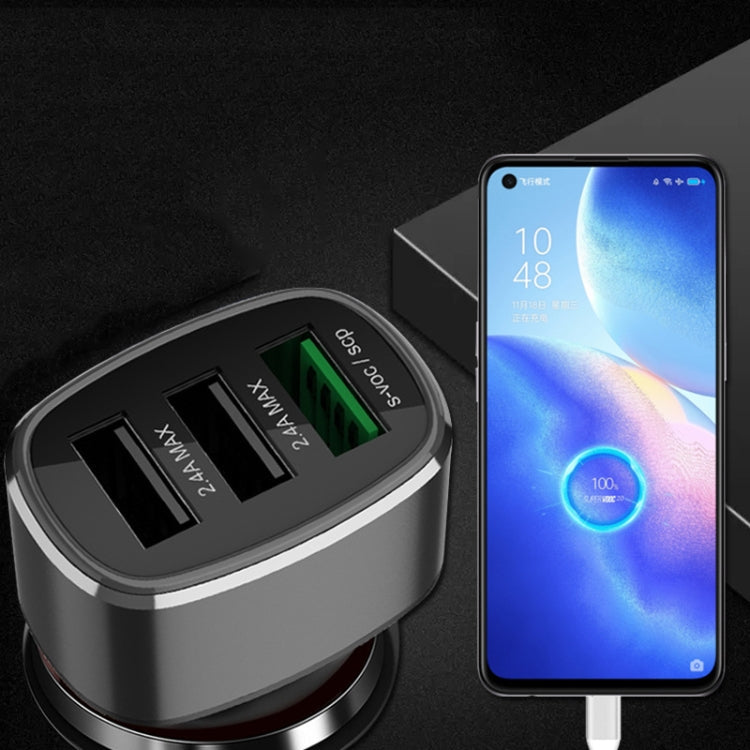 Three USB Ports Car Fast Charging Charger For Huawei/For OPPO/VIVO/OnePlus And Other Flash Charging ÎҵÄÉ̵ê