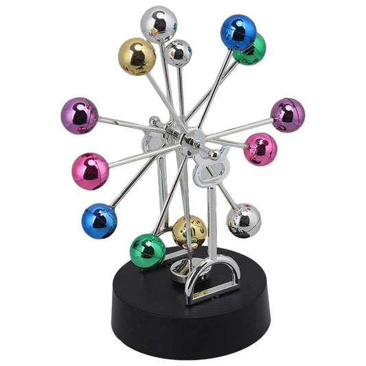 H010 Colorful Ball Ferris Wheel Perpetual Motion Device Eternal Celestial Model Wobbler Home Decoration Magnetic Ornaments, Style: My Store