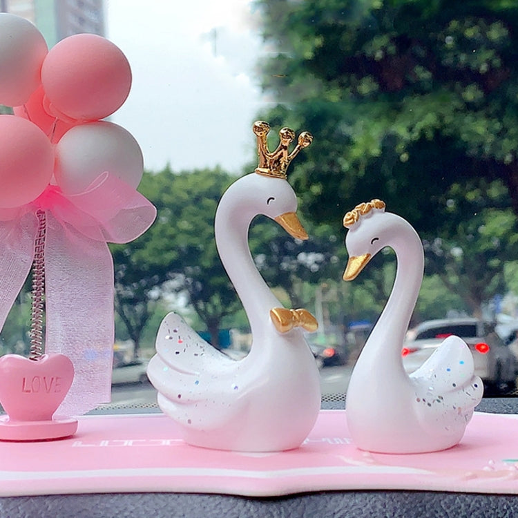 2pcs /Pair Swan Resin Car Decoration Birthday Cake Tanabata Valentine Day Decoration ÎҵÄÉ̵ê