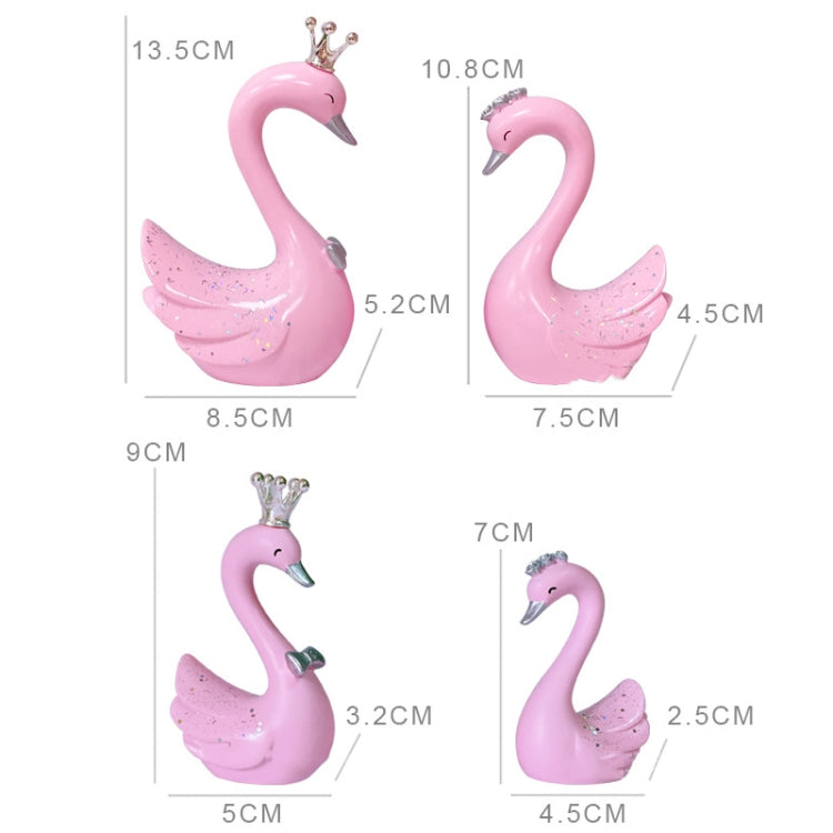 2pcs /Pair Swan Resin Car Decoration Birthday Cake Tanabata Valentine Day Decoration ÎҵÄÉ̵ê