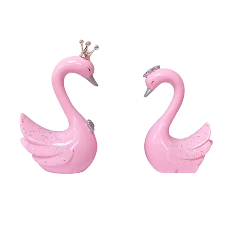 2pcs /Pair Swan Resin Car Decoration Birthday Cake Tanabata Valentine Day Decoration ÎҵÄÉ̵ê