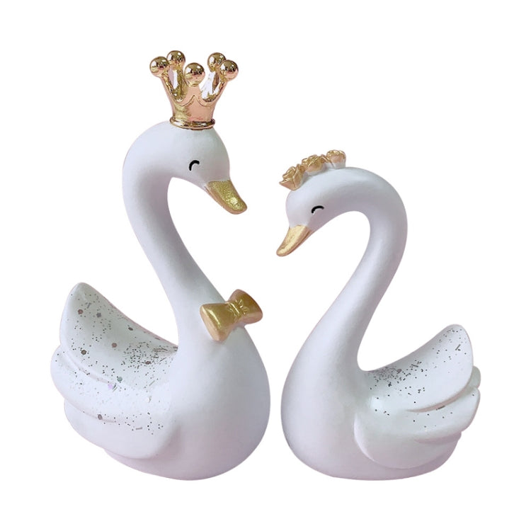 2pcs /Pair Swan Resin Car Decoration Birthday Cake Tanabata Valentine Day Decoration ÎҵÄÉ̵ê