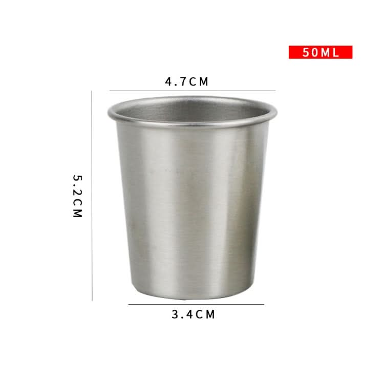 304 Stainless Steel Beer Mug Anti-Fall Children Water Cup, Capacity: 50ml-Reluova