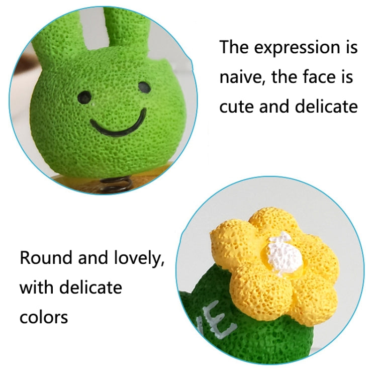 Cute Shaking Head Spring Car Decoration Cake Baking Mini Potted Resin Decoration, Specification: ÎҵÄÉ̵ê