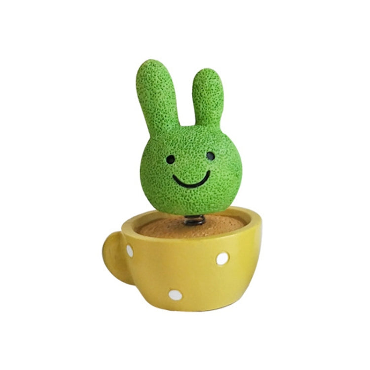 Cute Shaking Head Spring Car Decoration Cake Baking Mini Potted Resin Decoration, Specification: ÎҵÄÉ̵ê