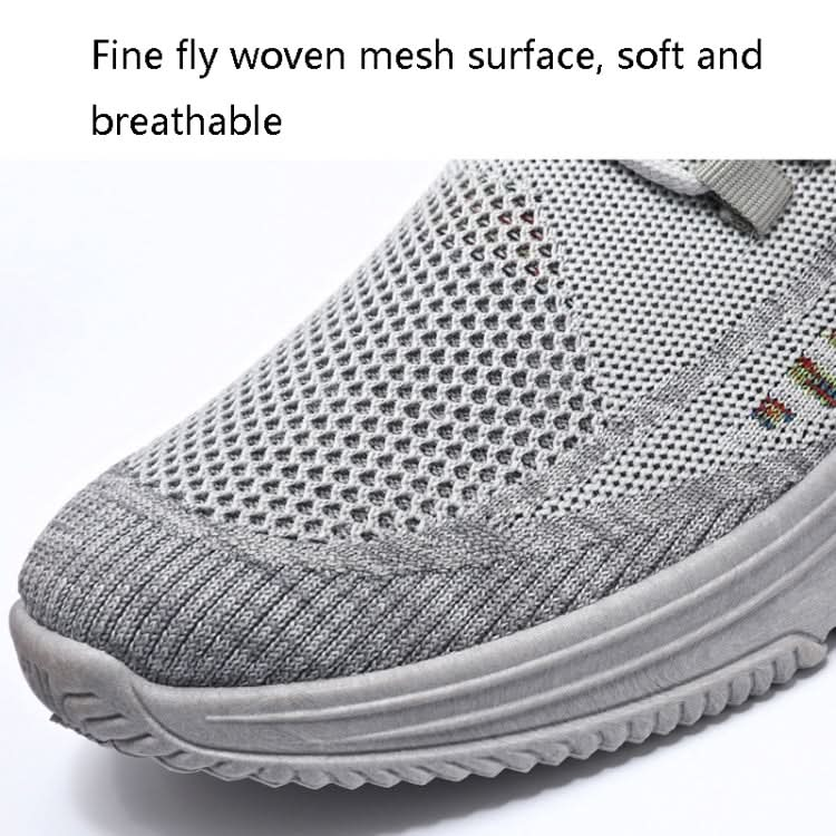 Male Sports Shoes Breathable Flying Weave Mesh Casual Shoes Reluova