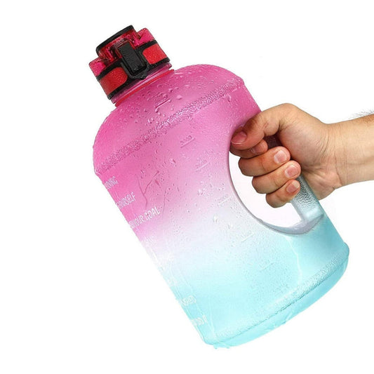 TT-T585 1 Gallon / 3.78L Sports Kettle Large Capacity Gradient Color Plastic Space Bottle