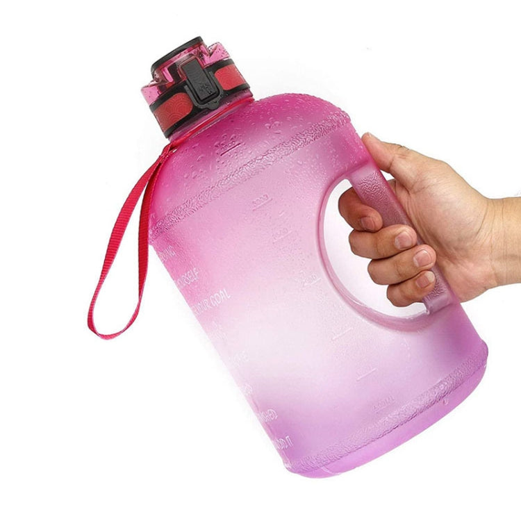 TT-T585 1 Gallon / 3.78L Sports Kettle Large Capacity Gradient Color Plastic Space Bottle Reluova