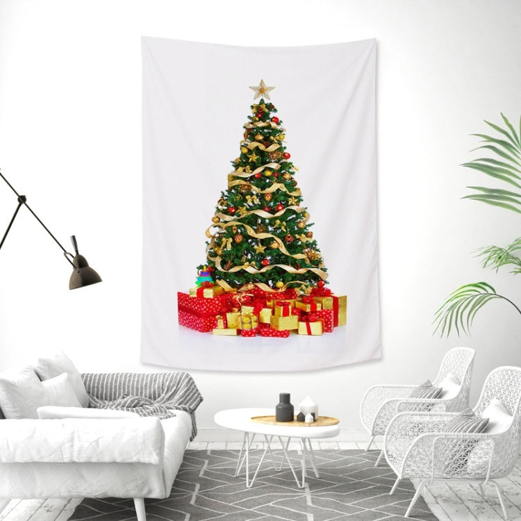 Rectangular Christmas Tree Peach Skin Tapestry Mural Christmas Decoration Tapestry