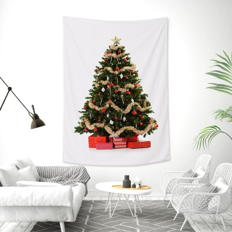 Rectangular Christmas Tree Peach Skin Tapestry Mural Christmas Decoration Tapestry