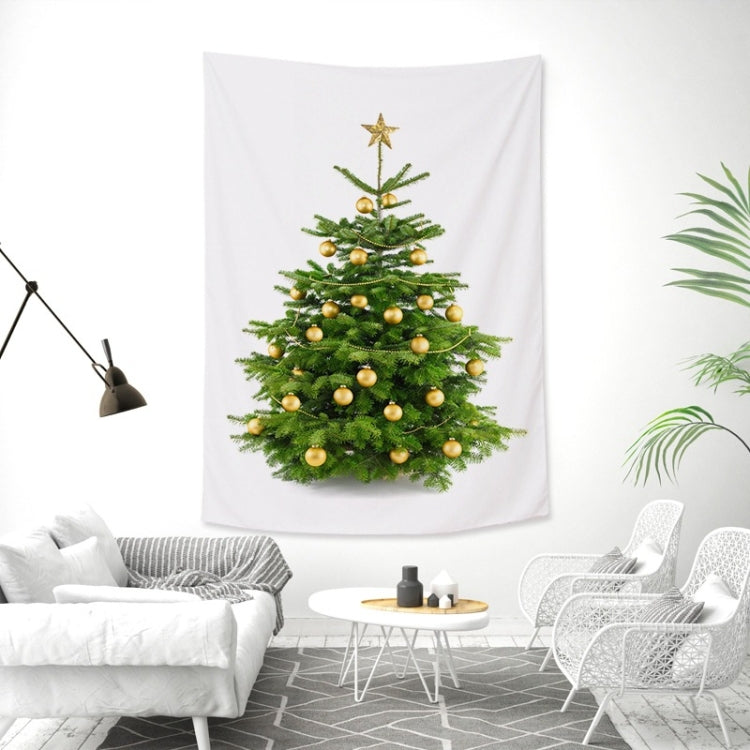 Rectangular Christmas Tree Peach Skin Tapestry Mural Christmas Decoration Tapestry