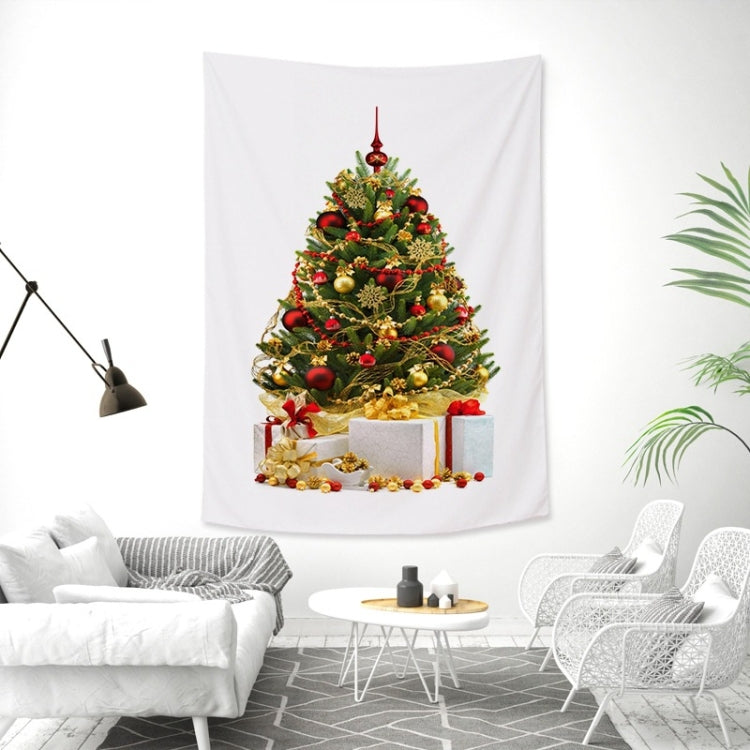 Rectangular Christmas Tree Peach Skin Tapestry Mural Christmas Decoration Tapestry My Store