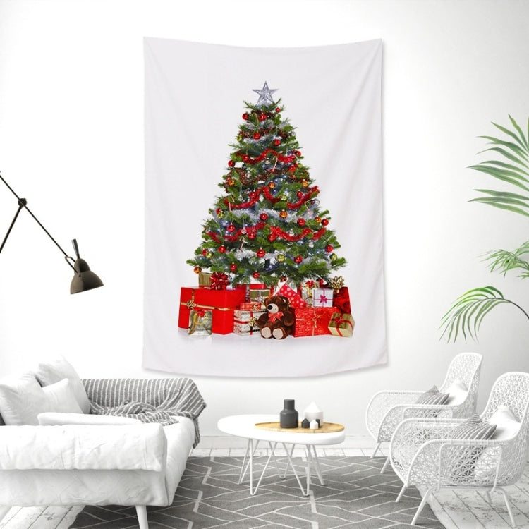 Rectangular Christmas Tree Peach Skin Tapestry Mural Christmas Decoration Tapestry My Store